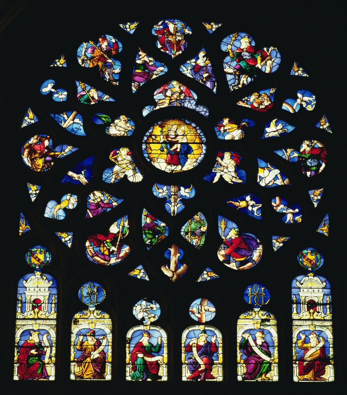 Rose Window by French School