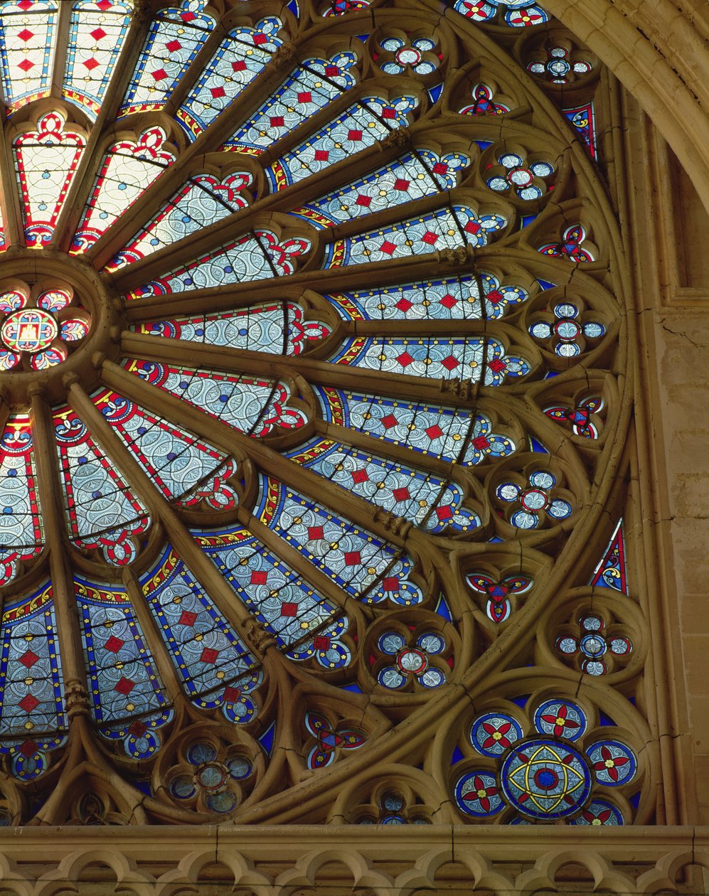 Rose window by French School