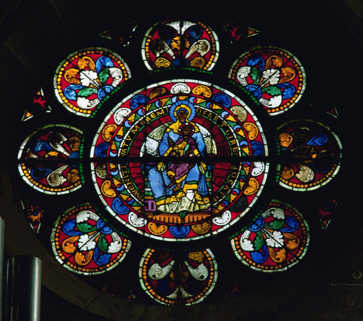 Rose window by French School
