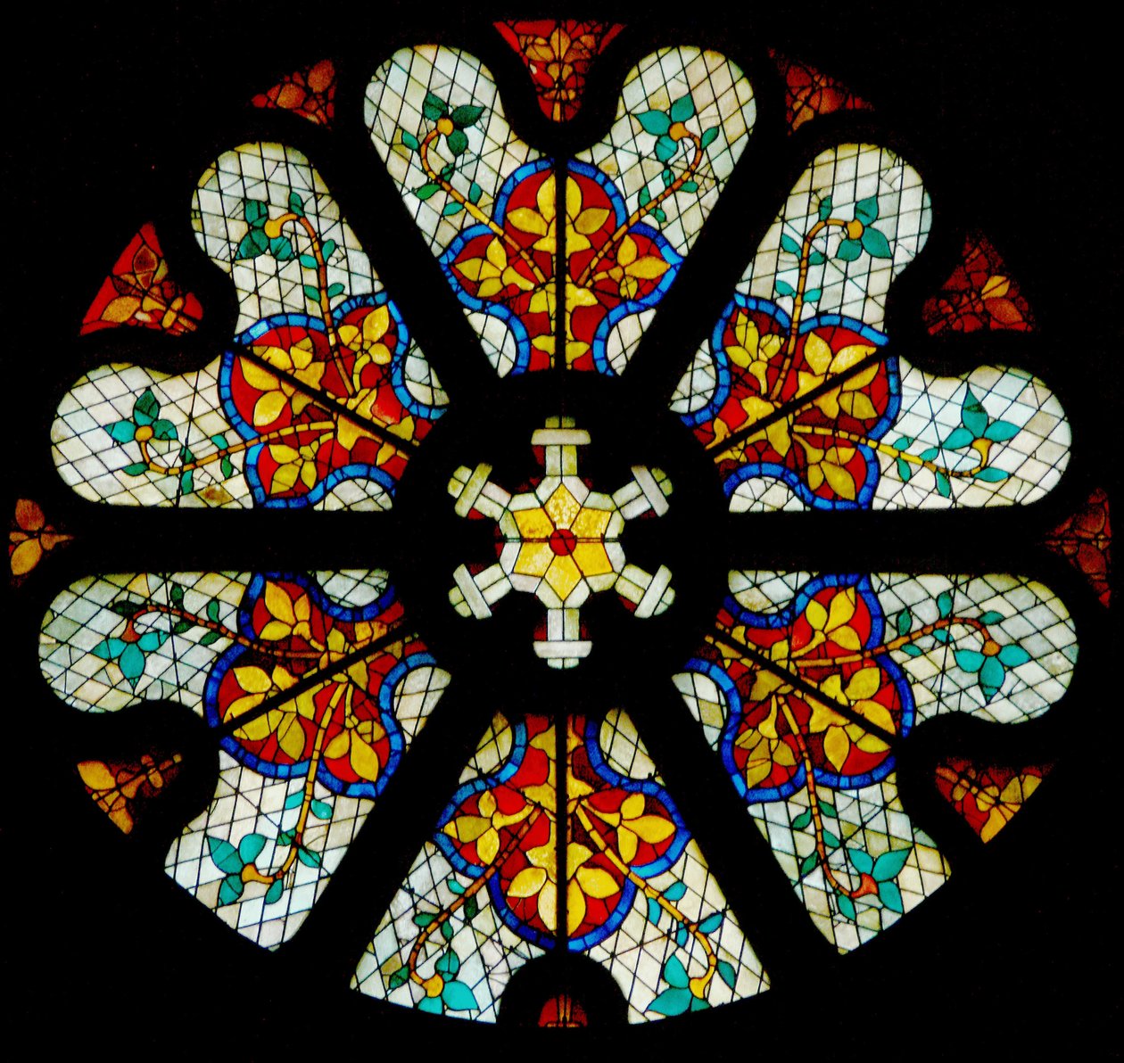 Rose window by French School