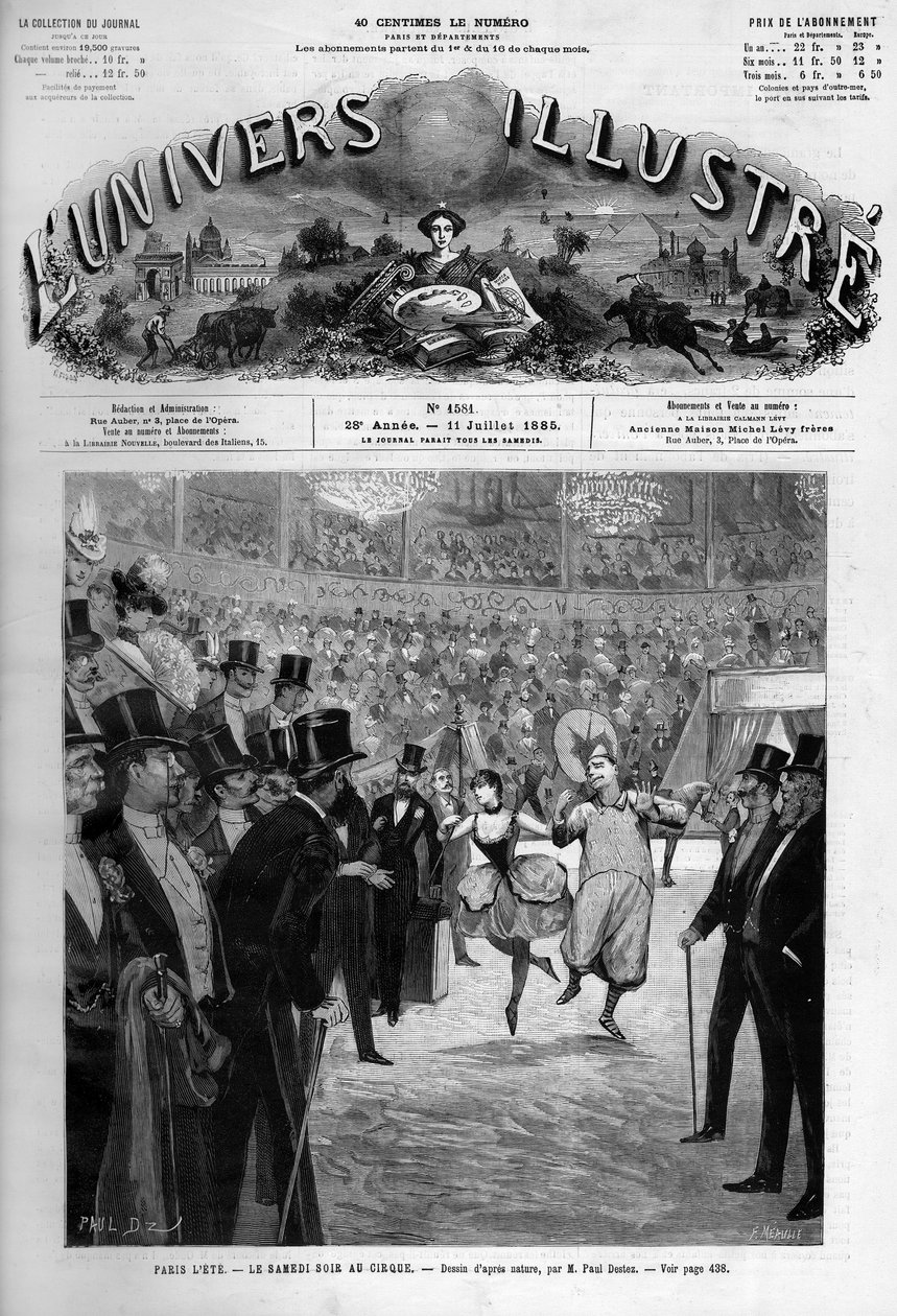 Saturday Night at the Circus in Paris by French School