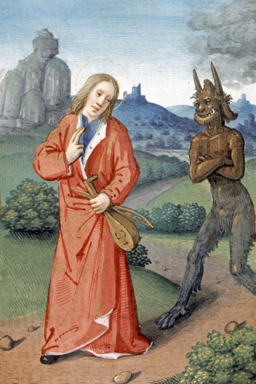 Scene of temptation by French School