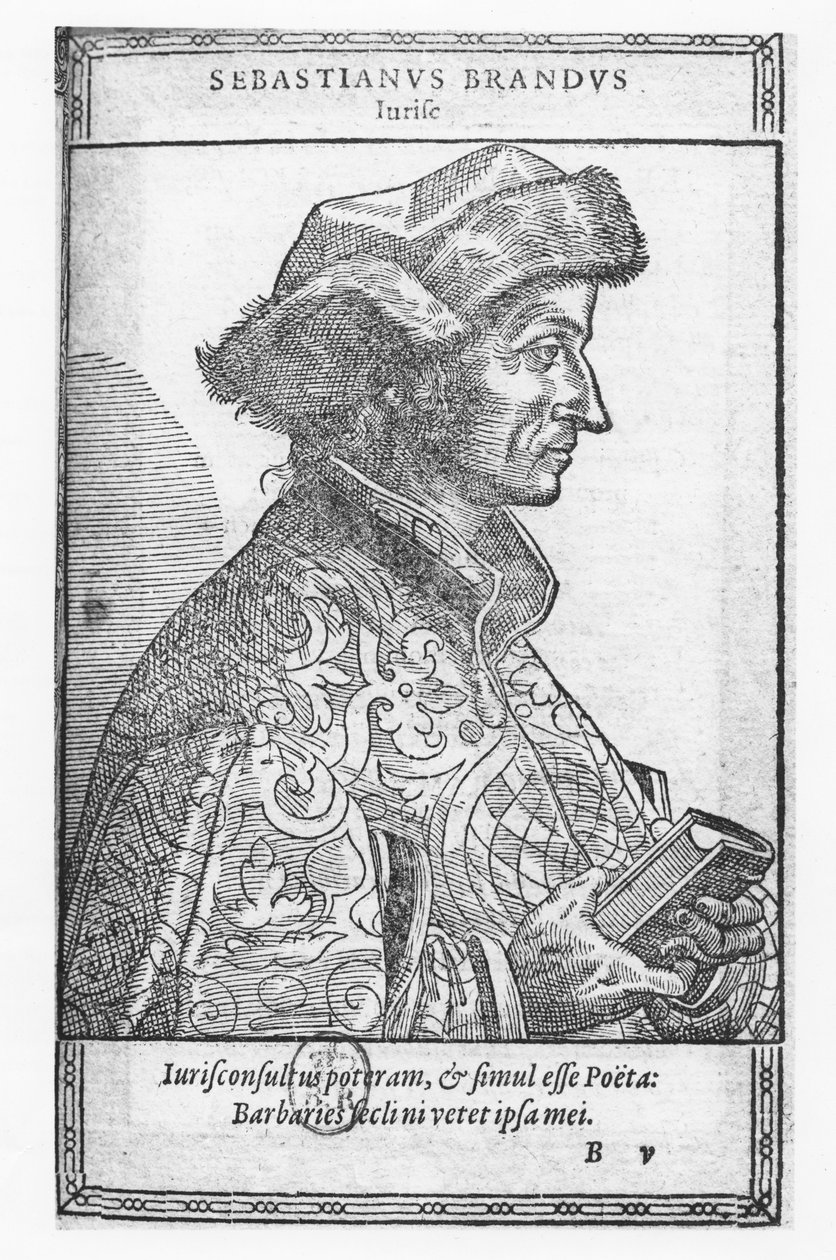 Sebastian Brant (engraving) by French School
