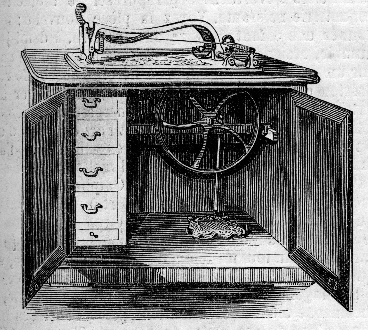 Sewing machine by French School