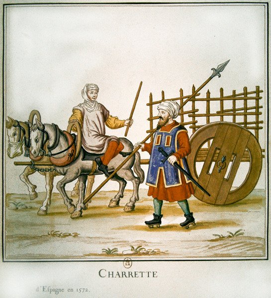 Spanish Cart by French School