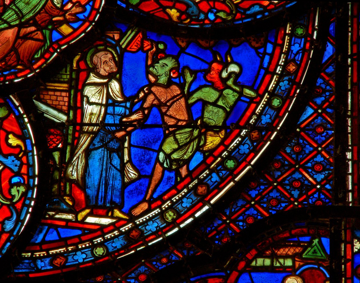 St Anthony attacked by demons by French School