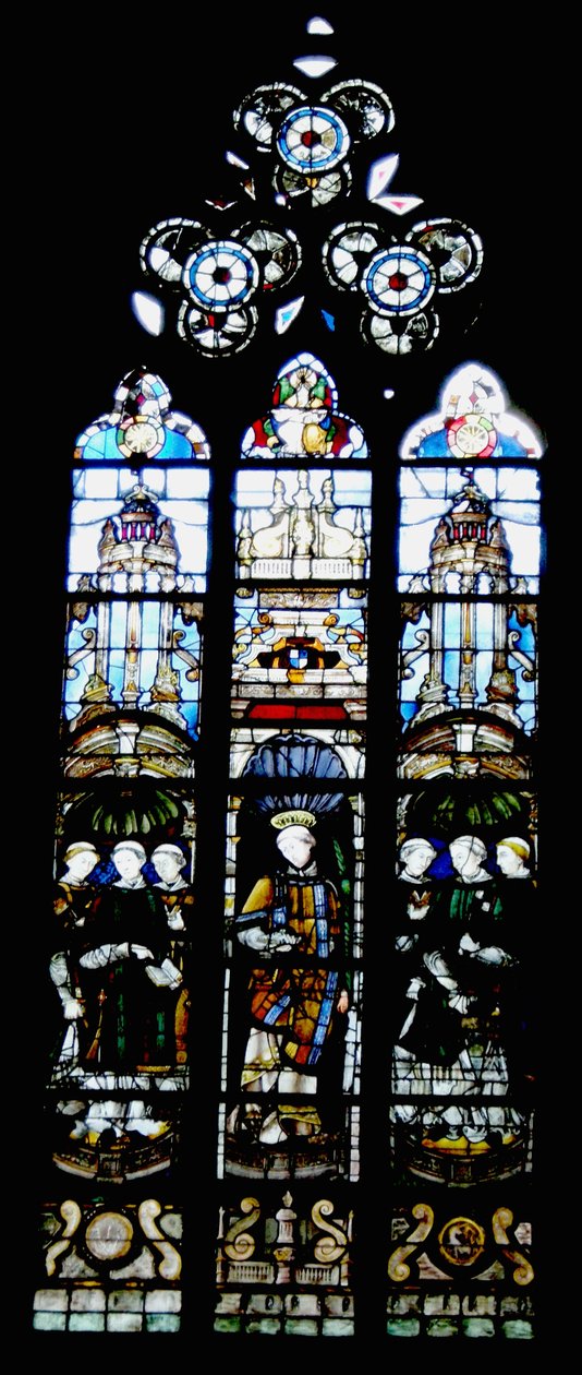 St. Benedict and Benedictine Monks by French School