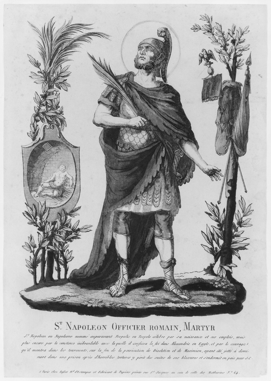 St. Napoleon, Roman Officer and Martyr by French School