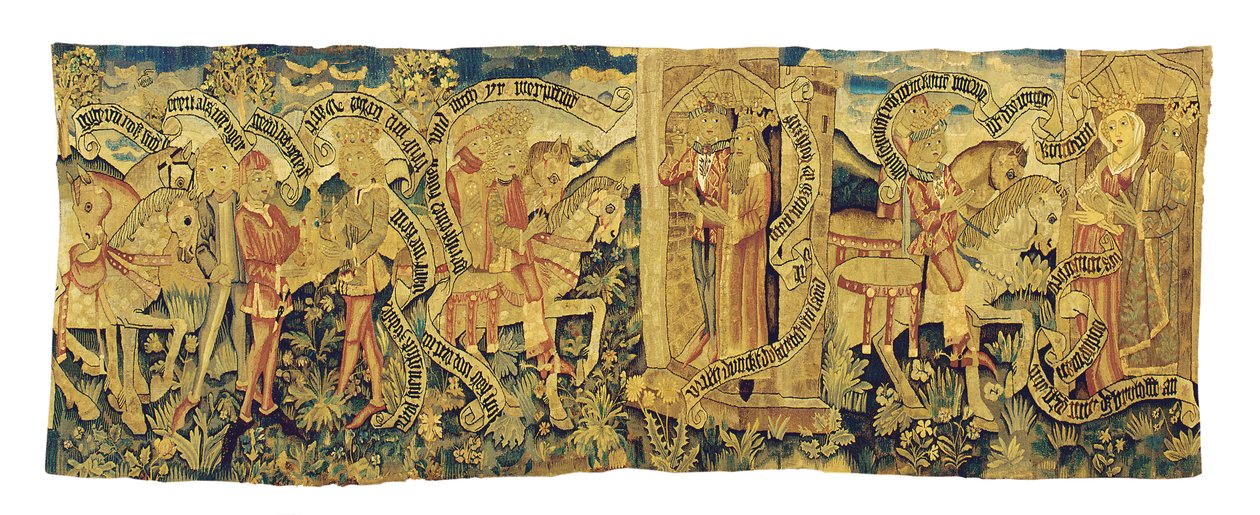 Strasbourg Mythological Tapestry Fragment by French School