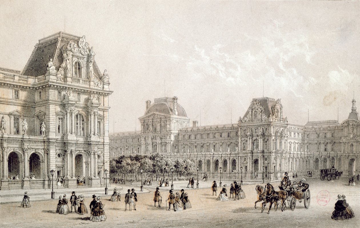 The Finished Louvre by French School