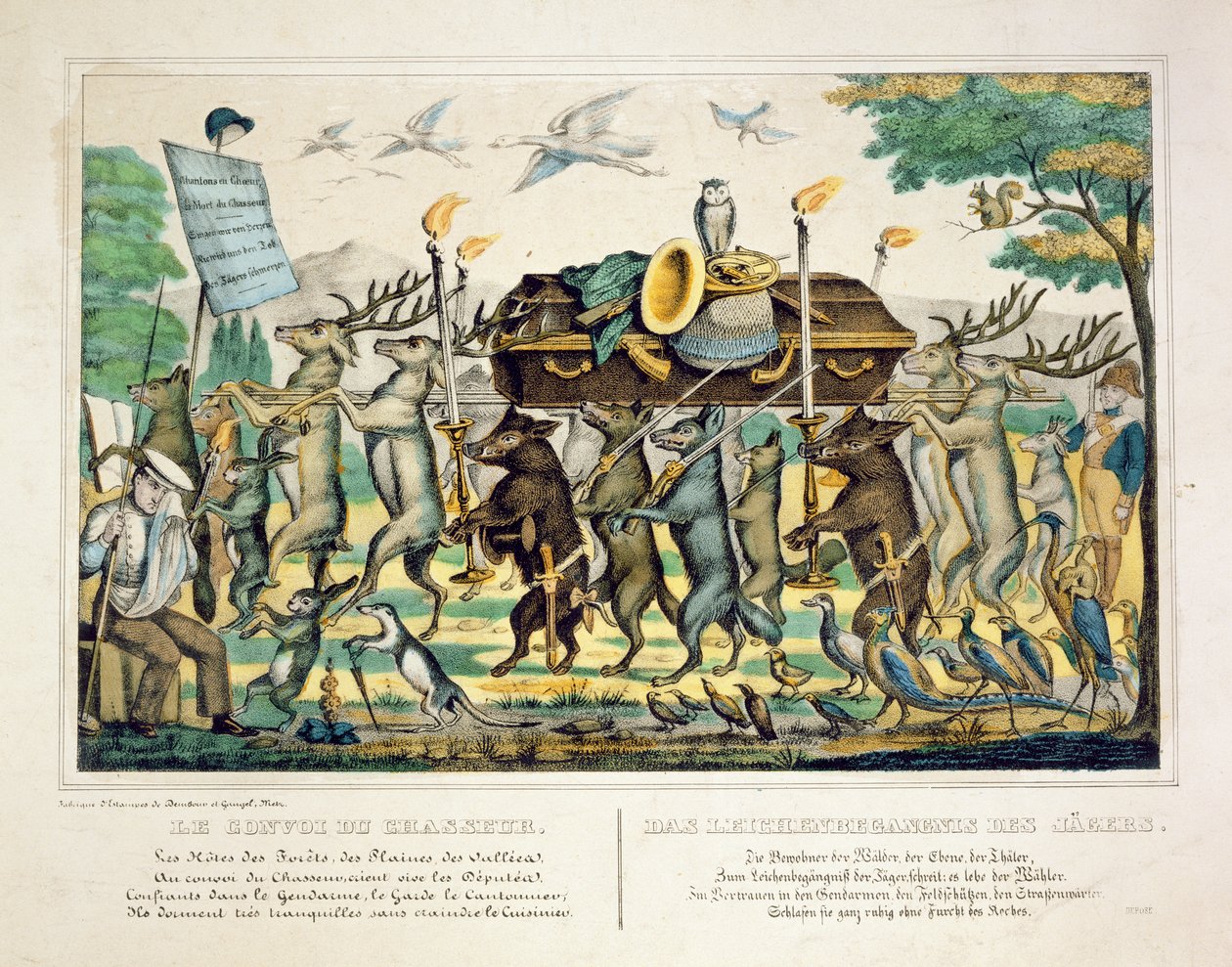 The Hunters Procession, c.1850 by French School