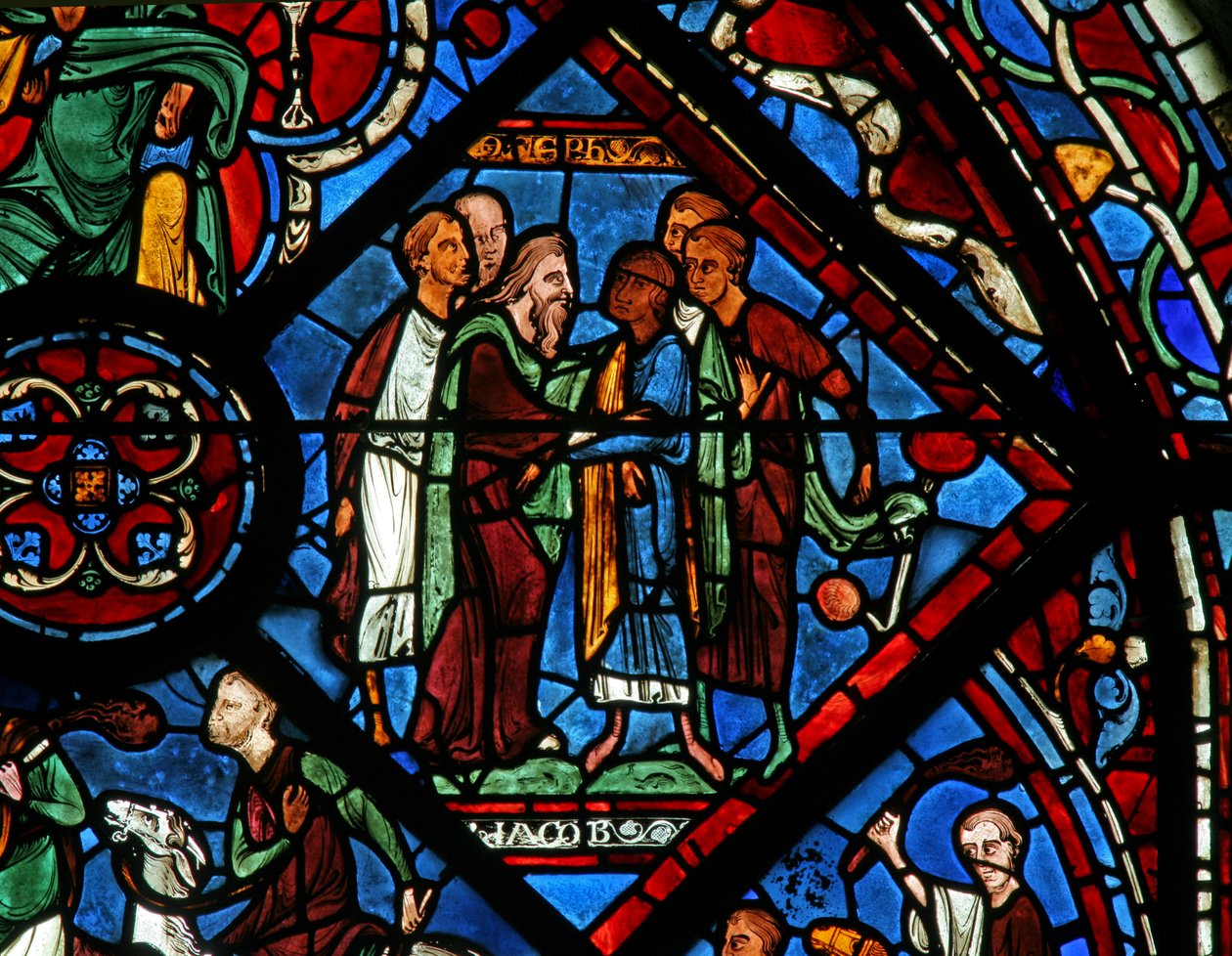 The Joseph Window: Jacob Rediscovers Joseph by French School