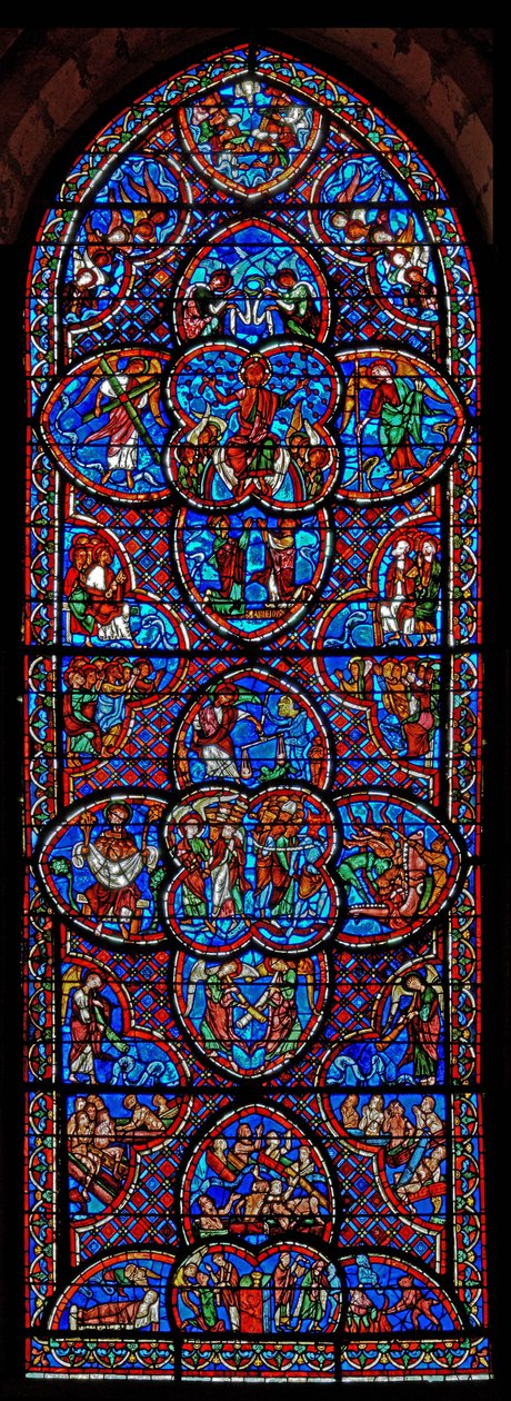 The Last Judgement window by French School