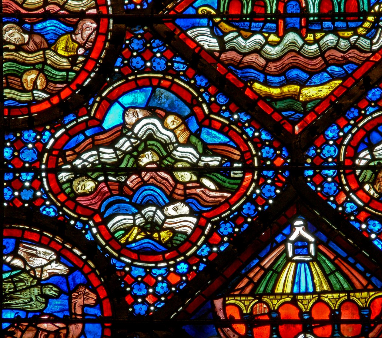 The Noah Window: The Flood by French School