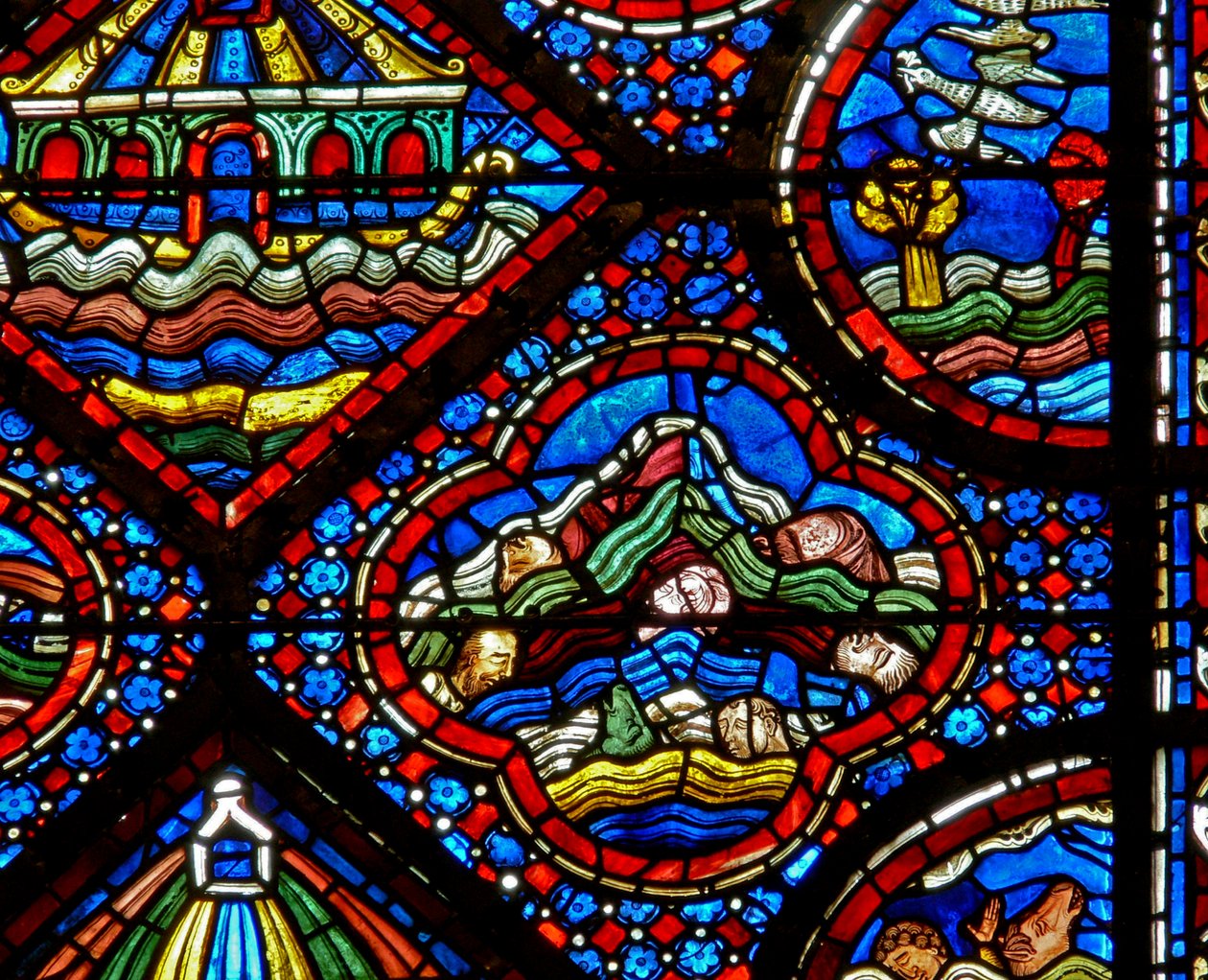 The Noah Window: The Flood by French School