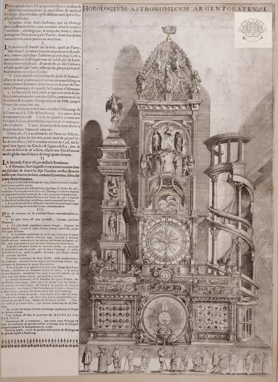 The Strasbourg Cathedral Clock by French School