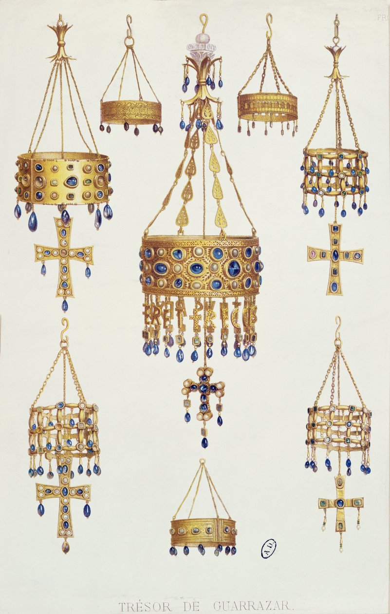 The Treasure of Guarrazar by French School