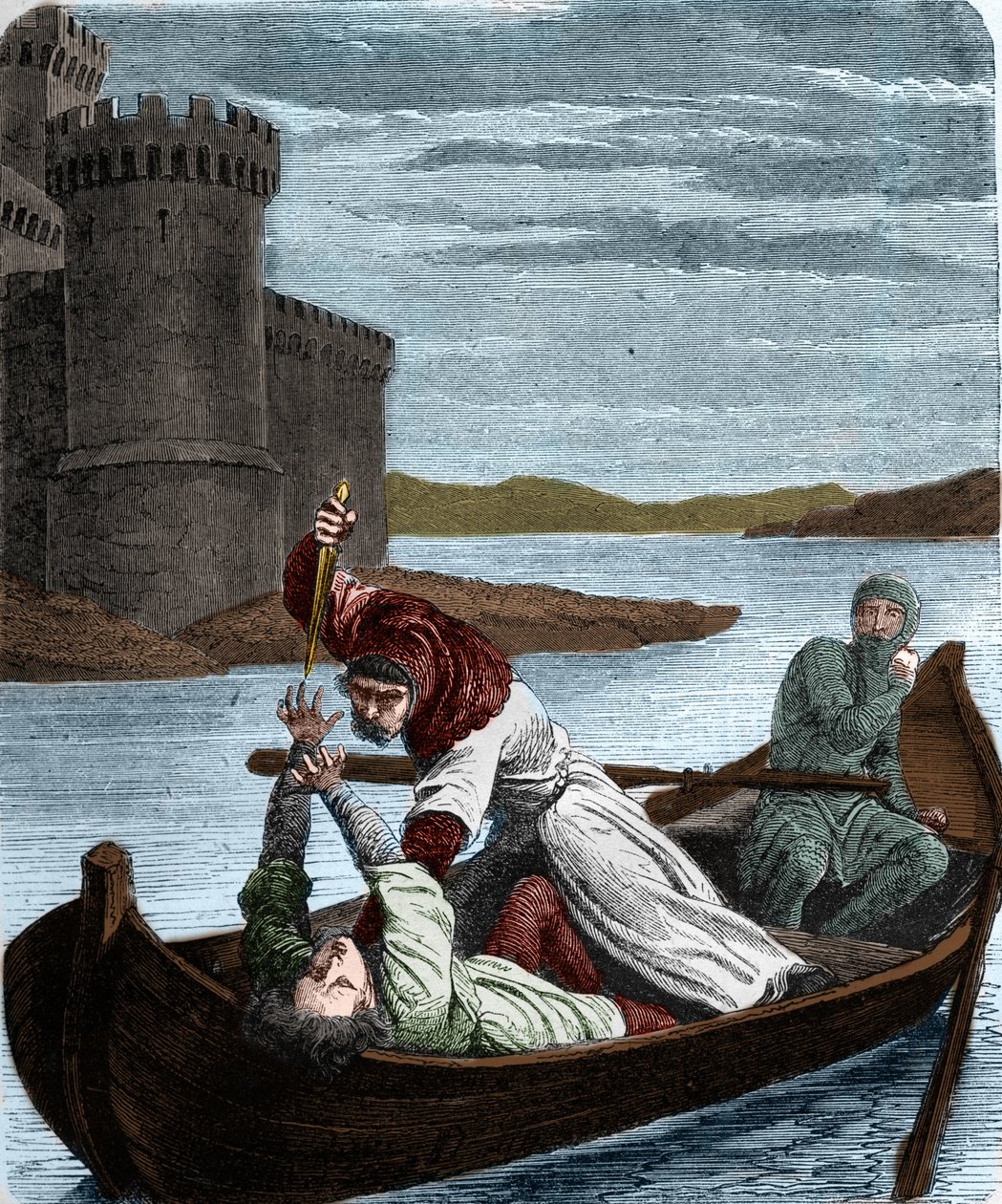The death of Prince Arthur by French School