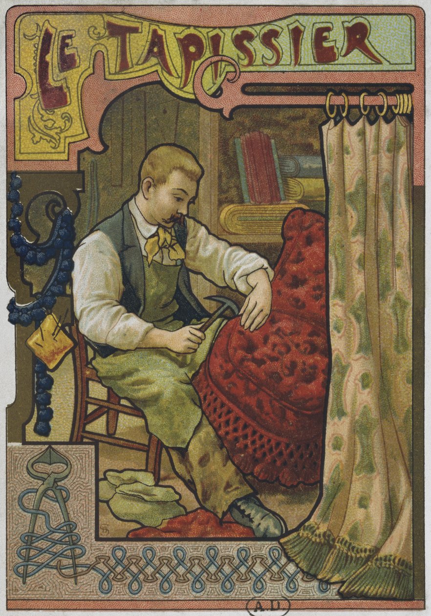 The upholsterer by French School