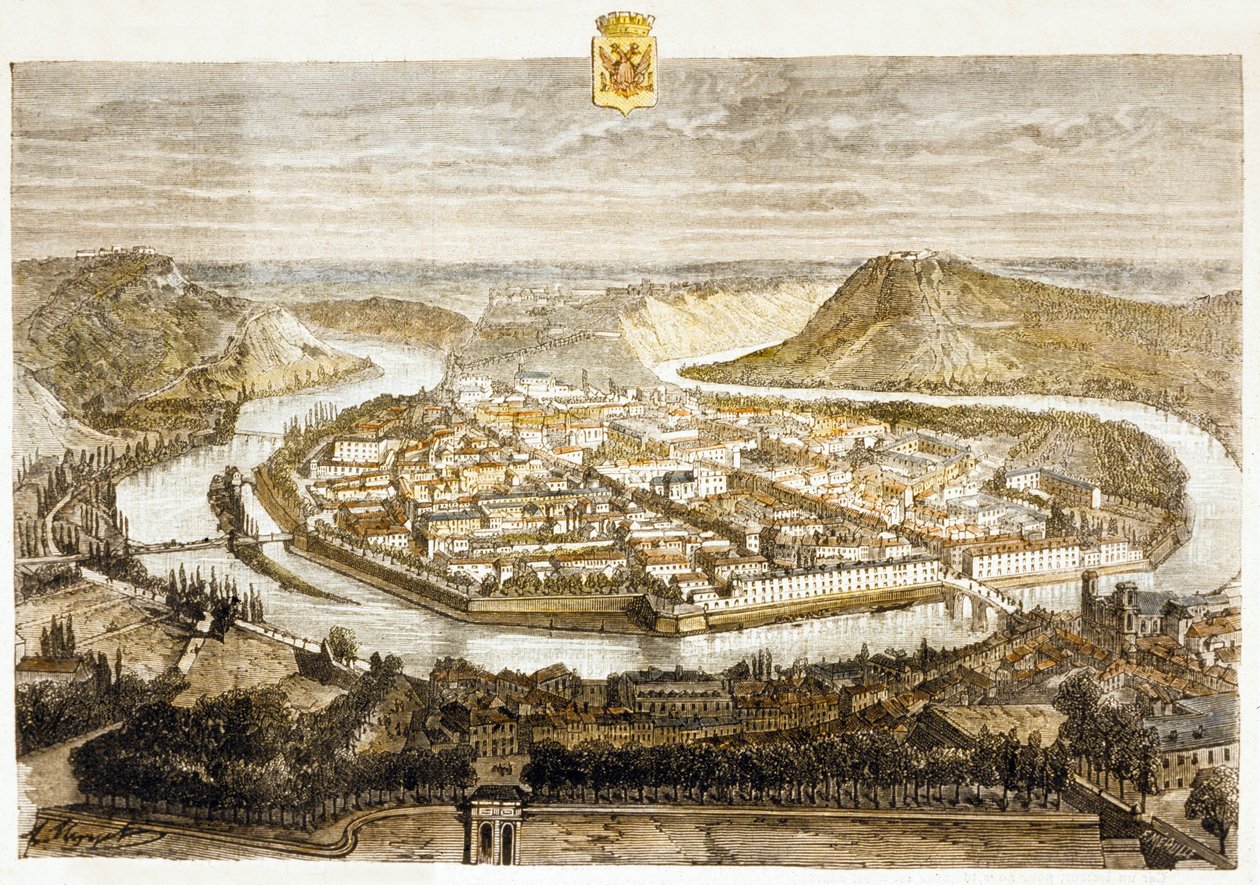 View of Besancon, France by French School