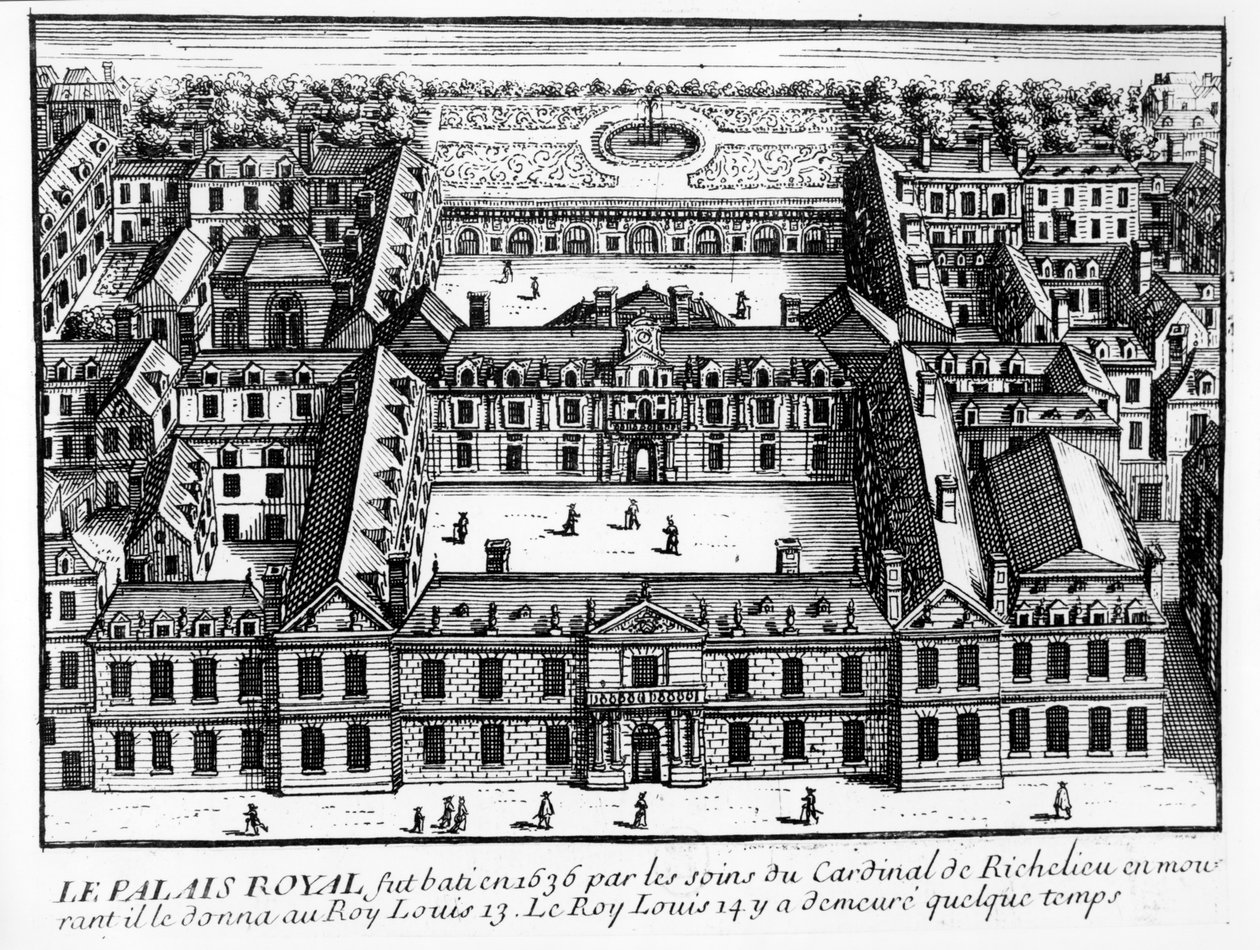 View of the Palais-Cardinal (Future Palais-Royal), c.1641 by French School
