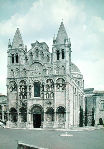 View of the West facade, built 1125-35 by French School