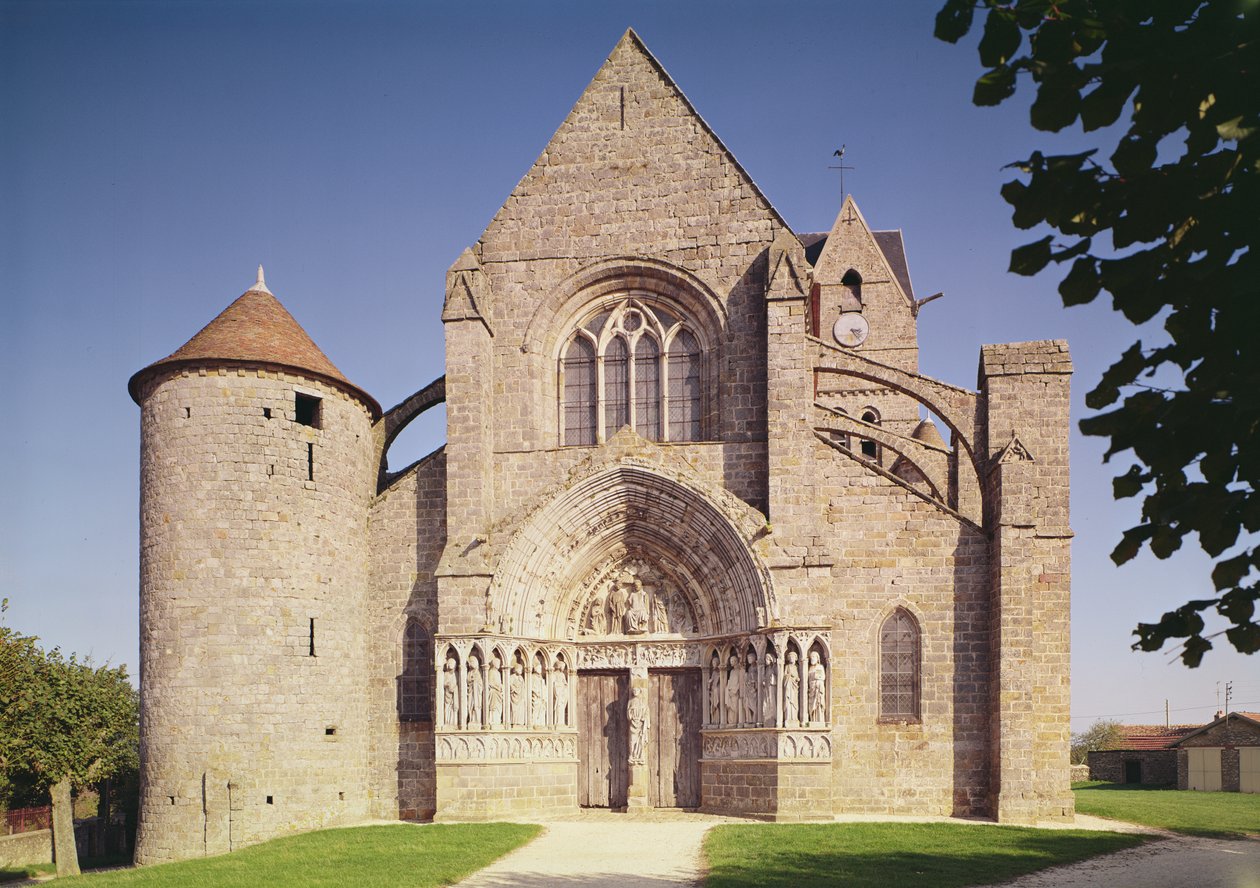 View of the church by French School
