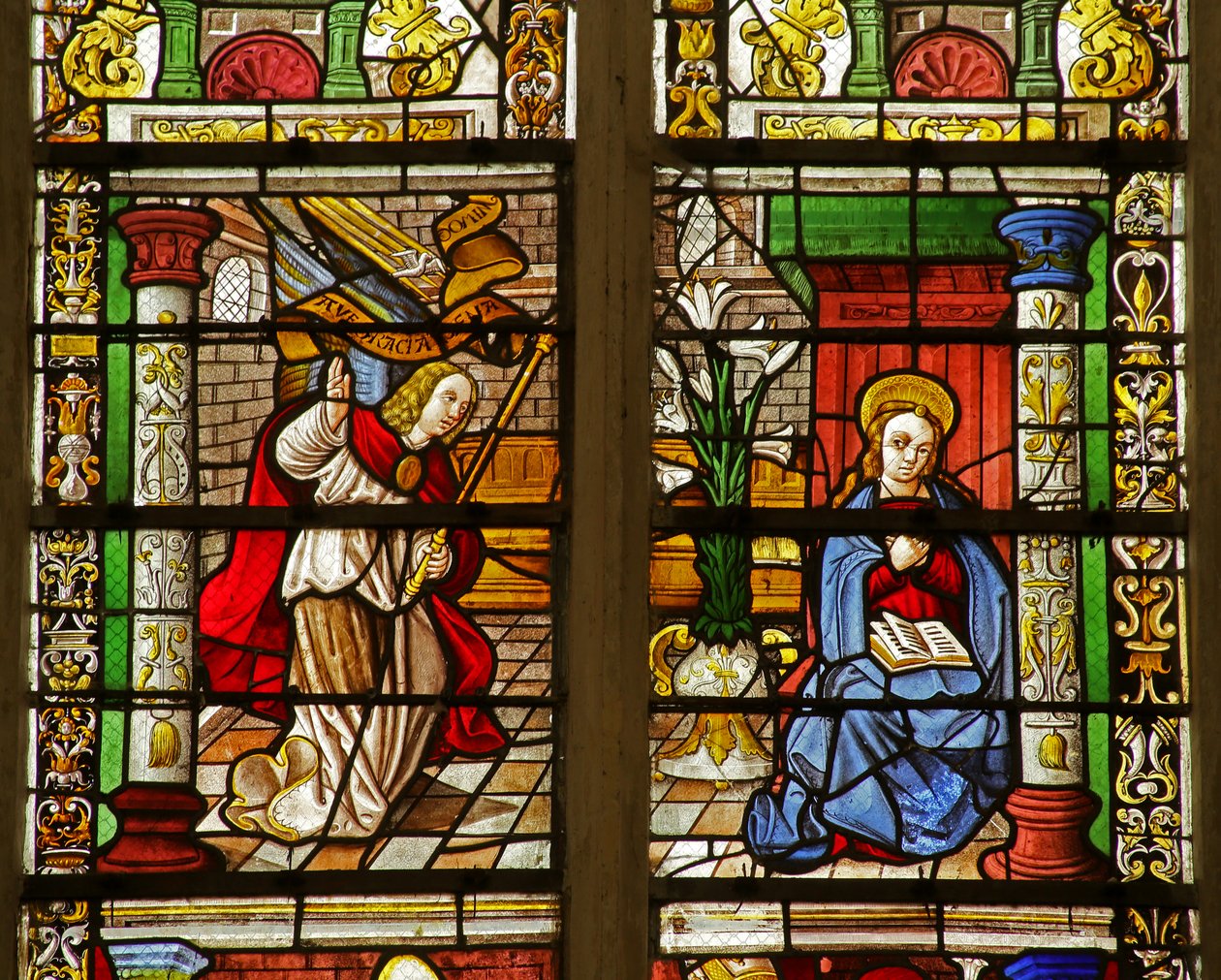 Window Depicting the Annunciation by French School