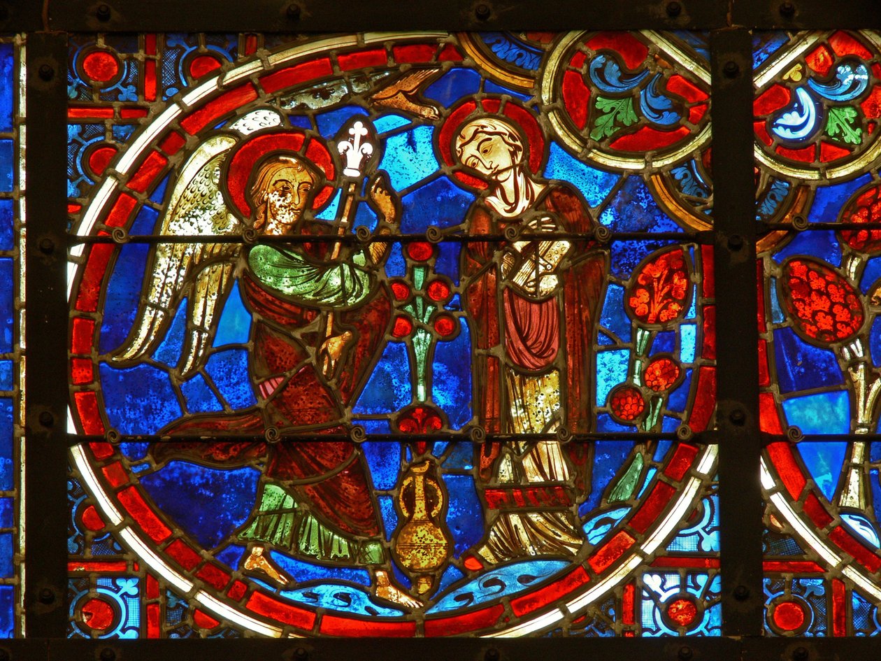 Window depicting the Annunciation by French School
