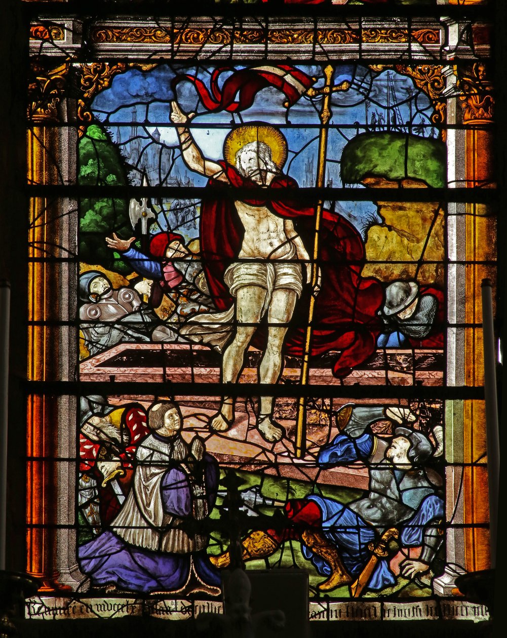 Window depicting the Resurrection by French School