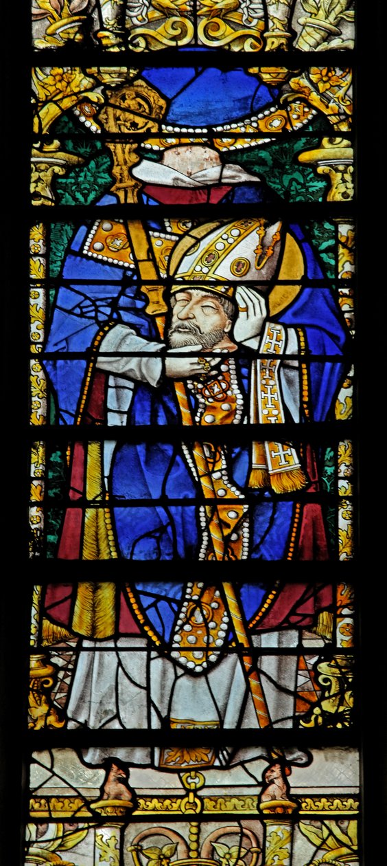 Window depicting St Denis by French School