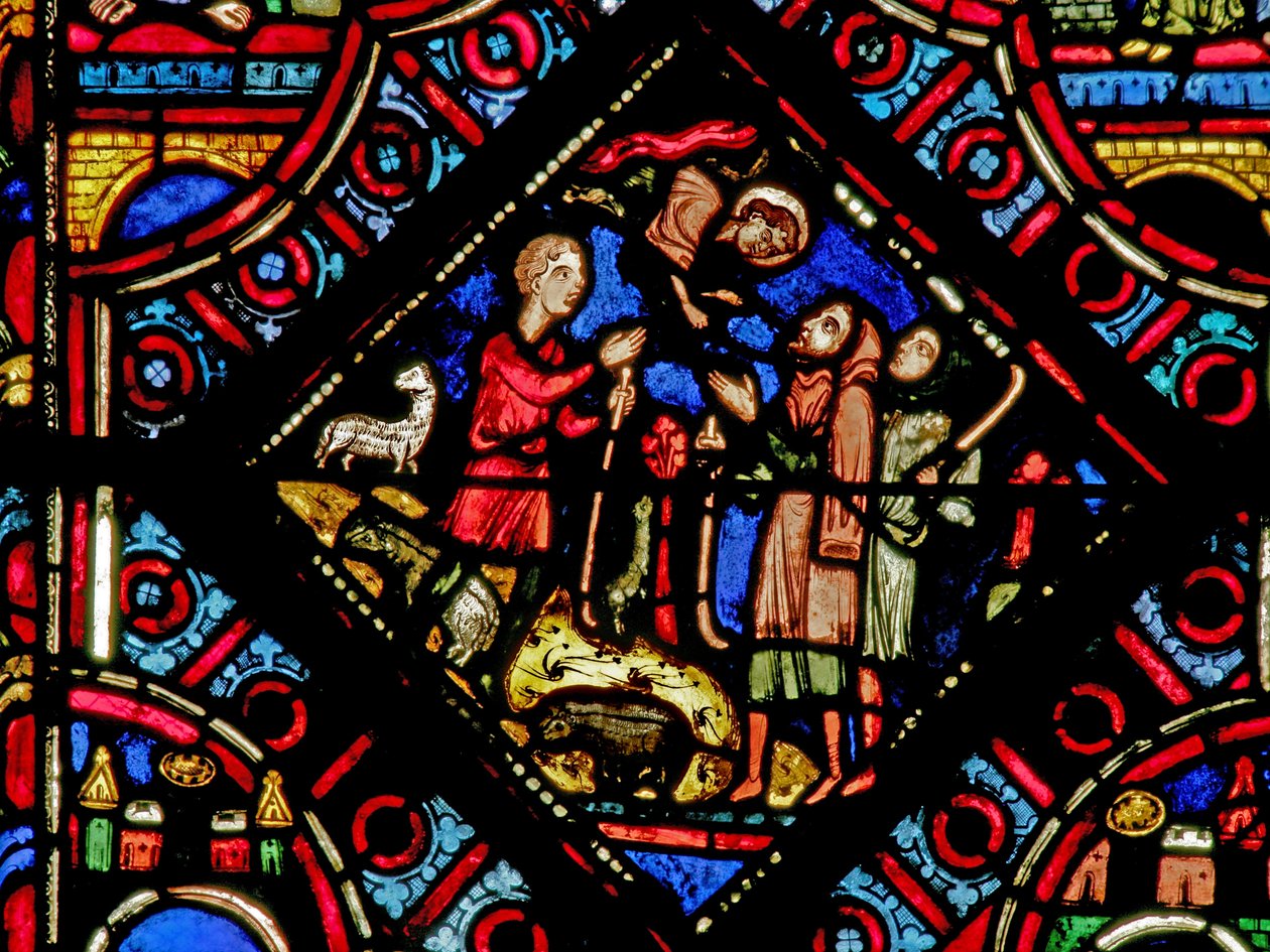 Annunciation to Shepherds (Window W0) by French School