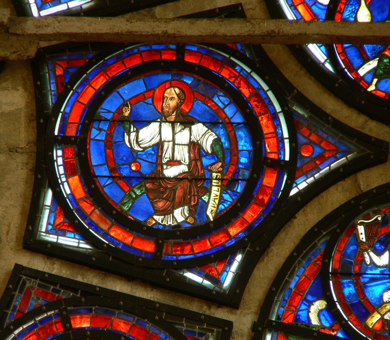 Window depicting St Paul by French School