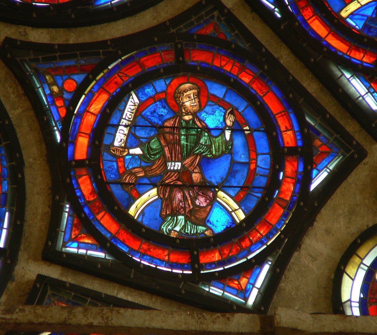 Window depicting St Peter by French School
