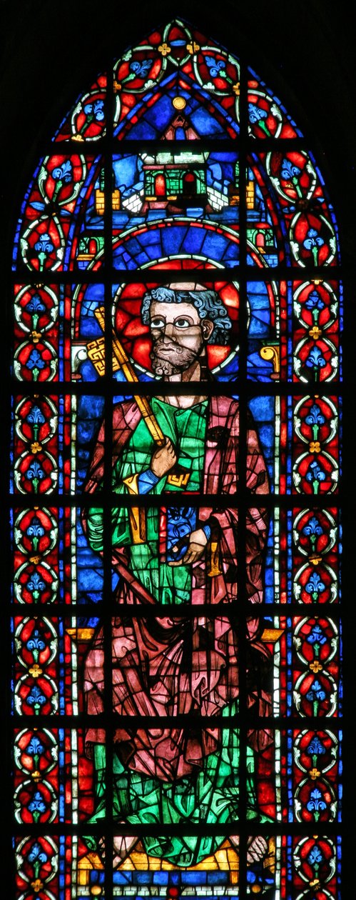Window w102 depicting St Peter by French School