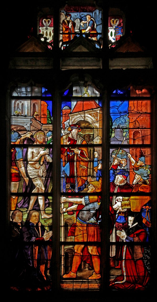 Window w16 depicting Ecce Homo after Durer by French School