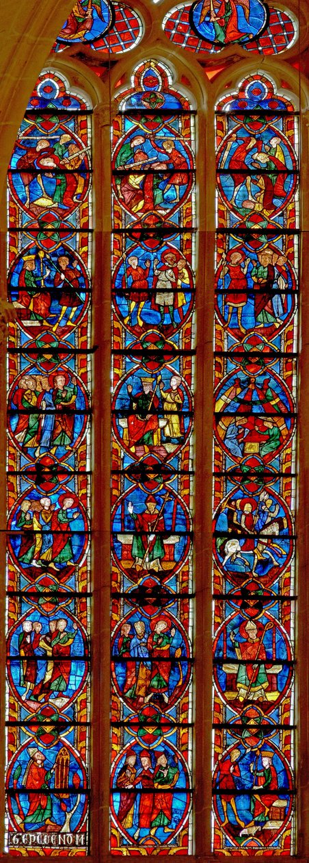 Window depicting St Maurice by French School
