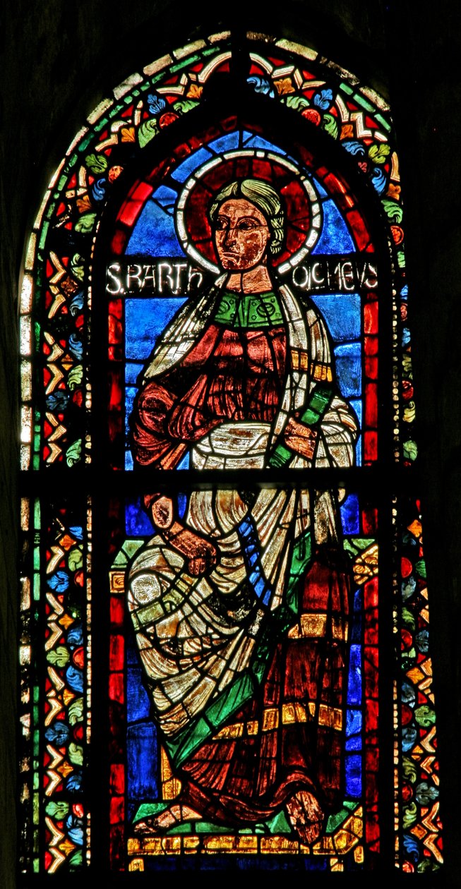 Window w203 depicting St Bartholomew by French School