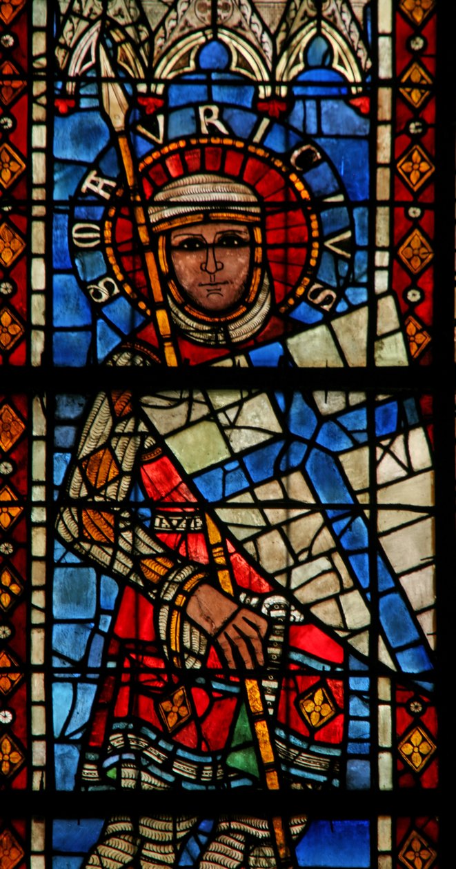 Window w203 depicting St Maurice by French School