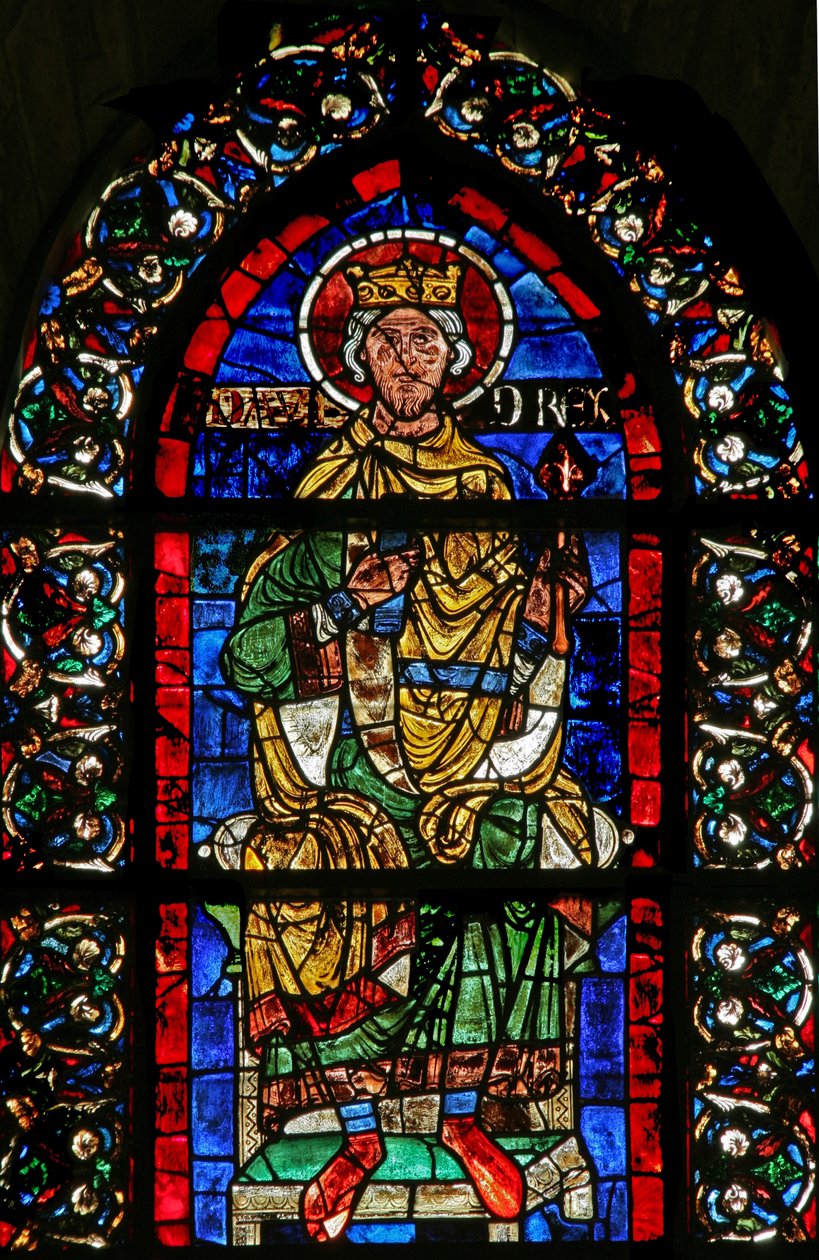 Window w205 depicting David by French School