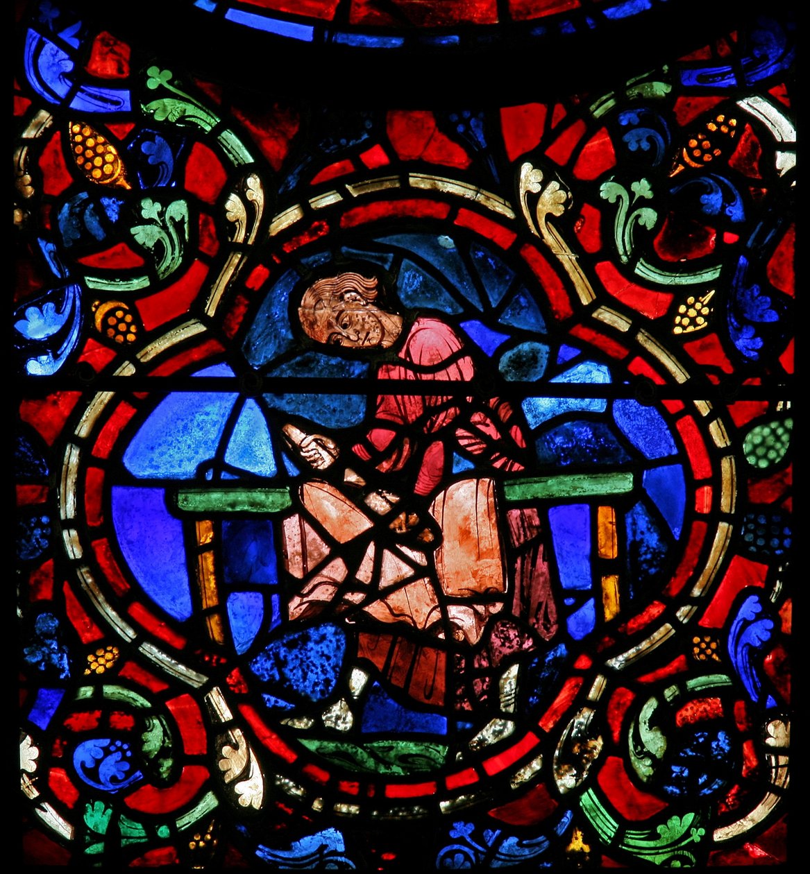 Window W20 Depicting Donors - Shoemakers by French School