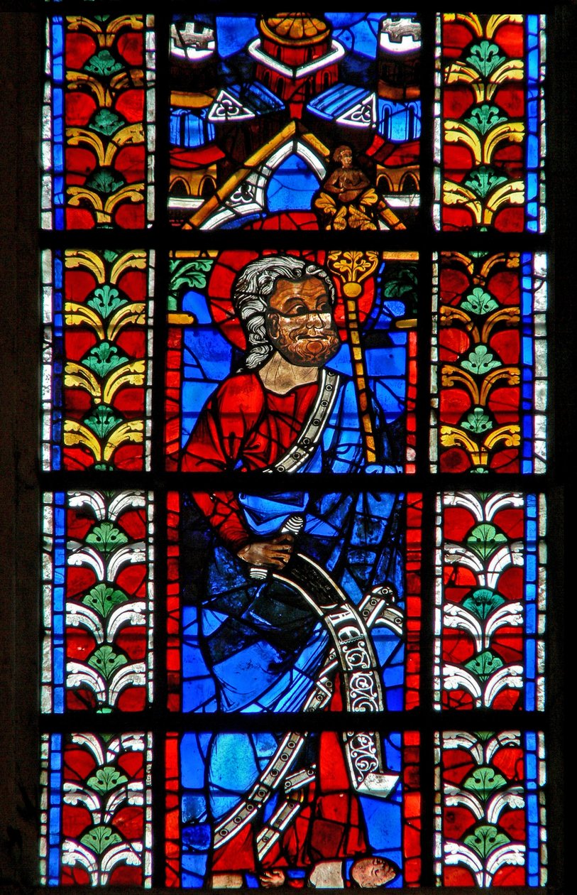 Window depicting St Jude by French School