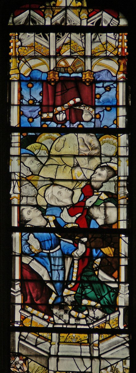 Window depicting the Ascension by French School