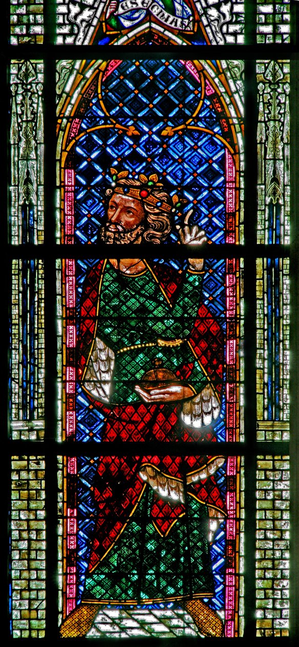 Window depicting Gaspard by French School