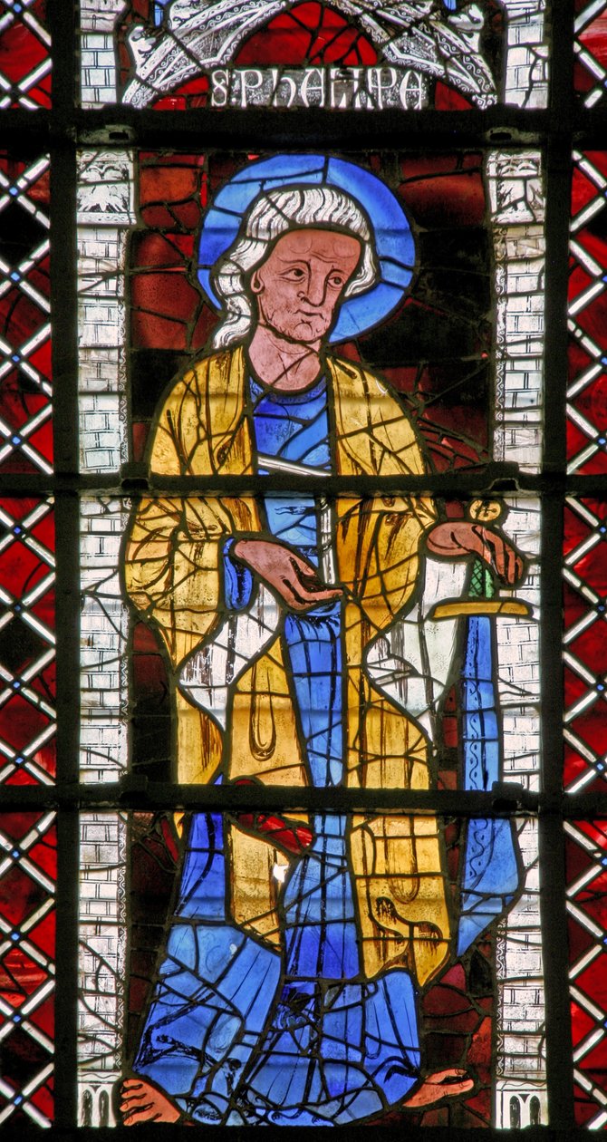 Window depicting St Philip by French School