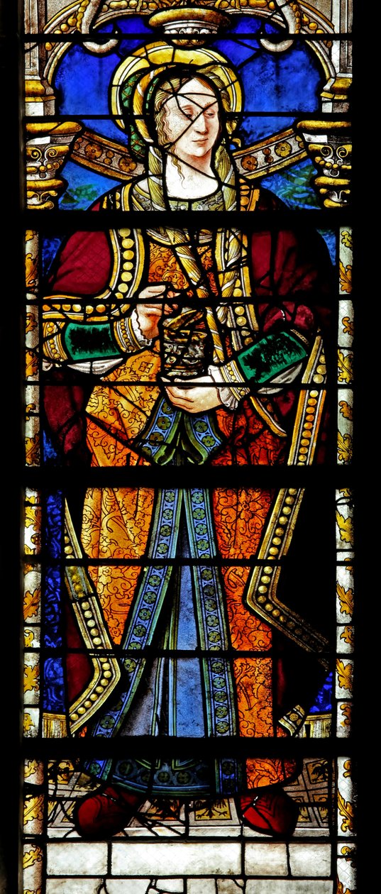 Window depicting St Mary Magdalene by French School