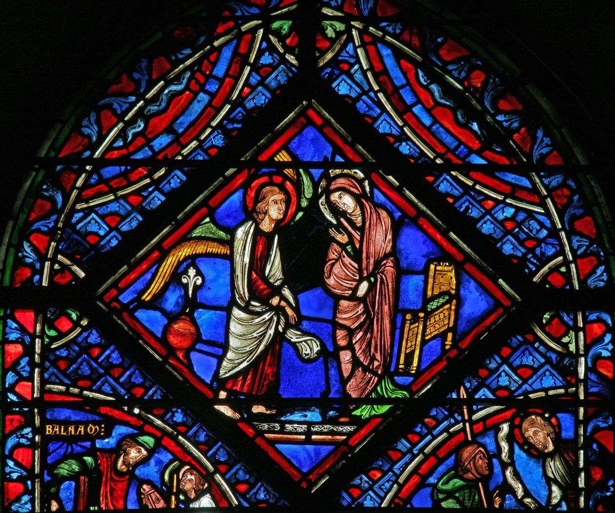 Window depicting the Annunciation by French School