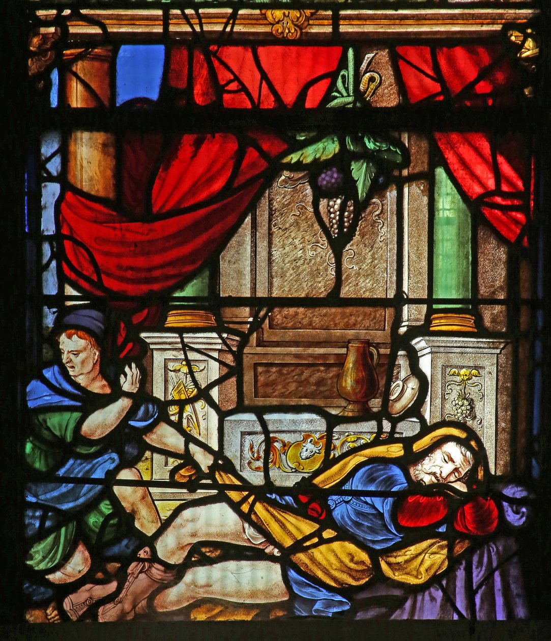 Window depicting Noah