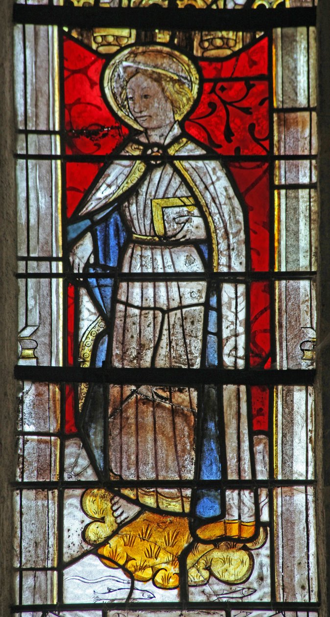 Window w6 depicting St Psalmet by French School