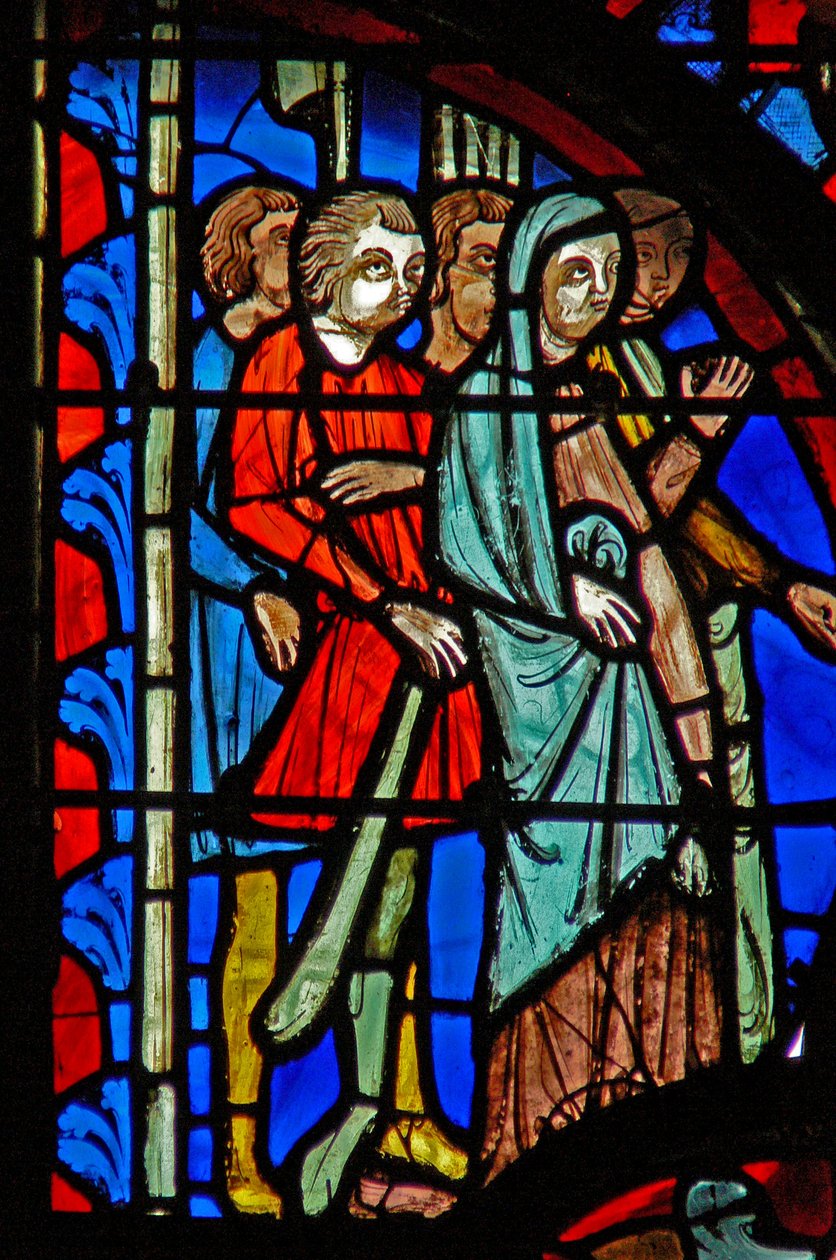 Bystanders on the Via Crucis by French School